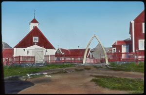 Image of Arch and Church at Holsteinsborg, 1924 RPR